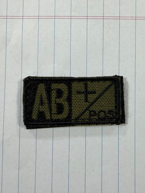 Blood Type Patches  (Green and Black)