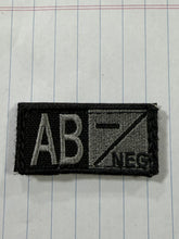 Blood Type Patches (Black and Silver)