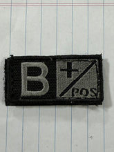 Blood Type Patches (Black and Silver)