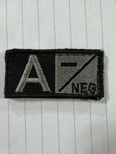 Blood Type Patches (Black and Silver)