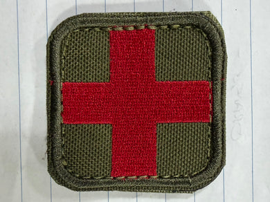Green Patch with Red Cross