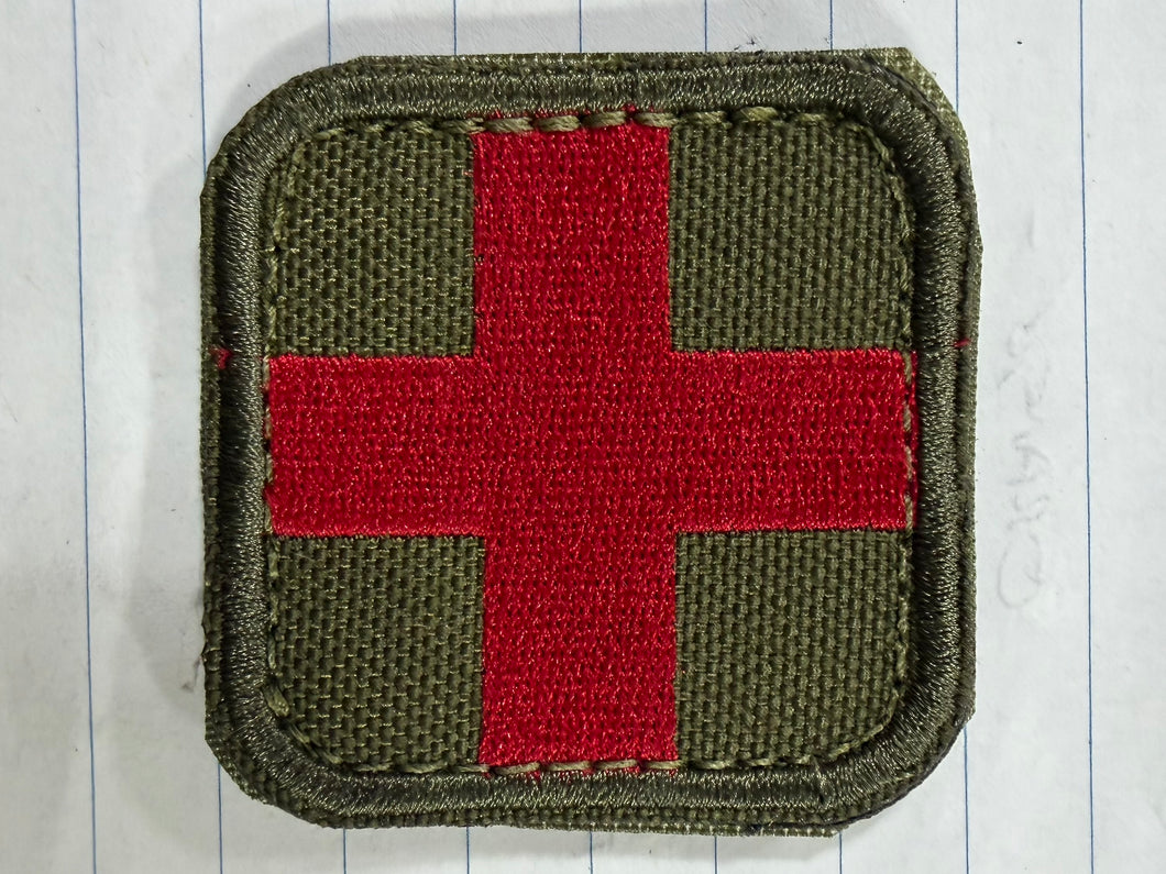 Green Patch with Red Cross