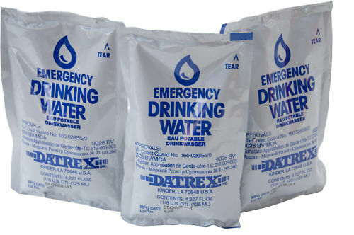 Three Emergency Drinking Water Pouches (125ML each)