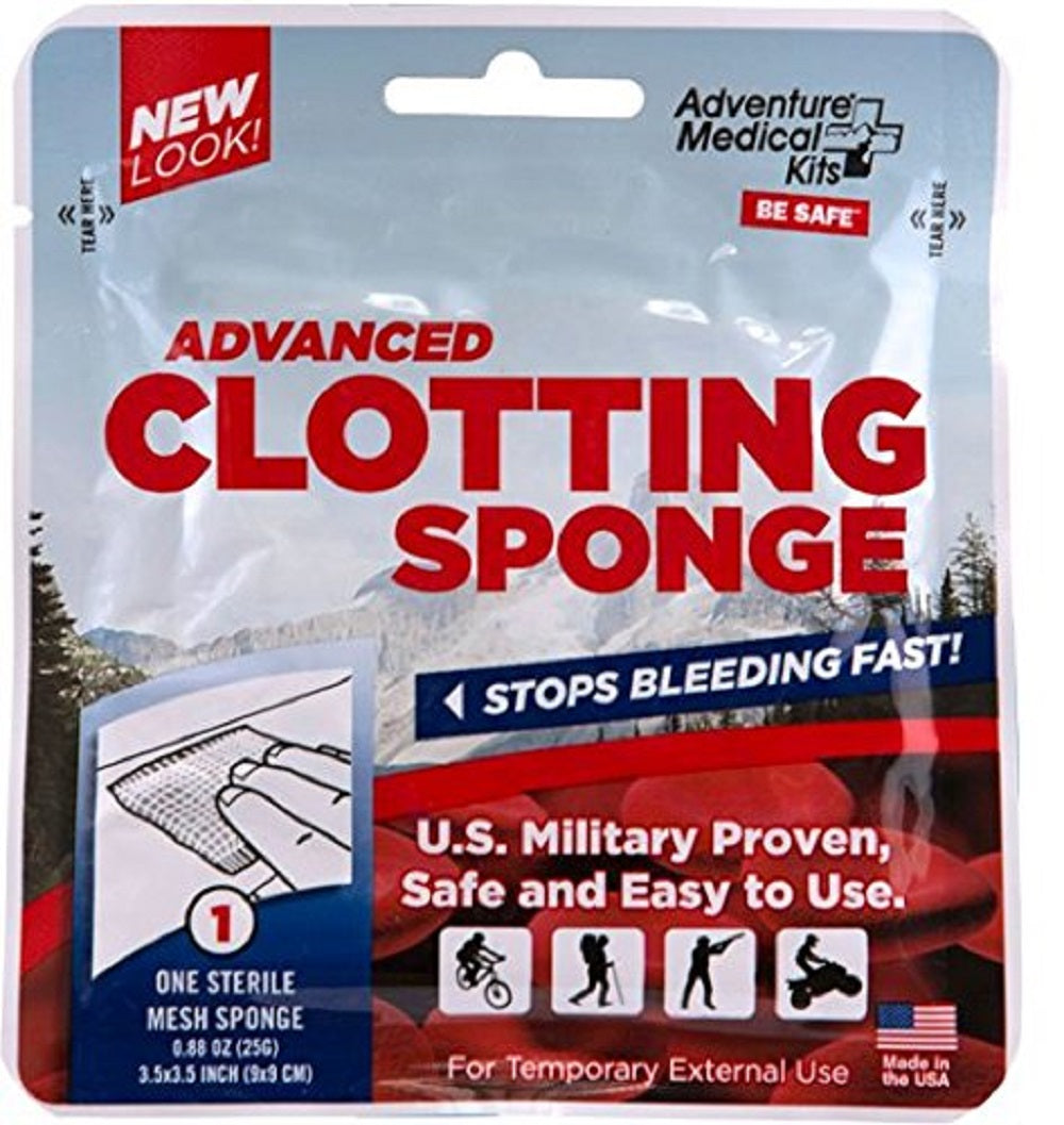 Quik Clot Advanced Clotting Sponge 3.5 x 3.5 Inch