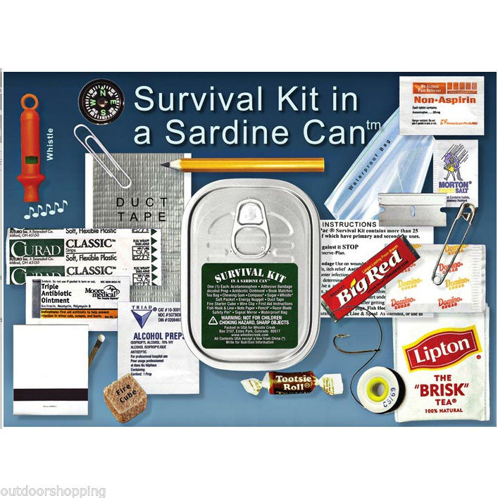 SURVIVAL KIT IN A SARDINE CAN
